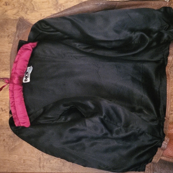 DKNY Vintage Genuine Leather Jacket Rare Find - Picture 12 of 14